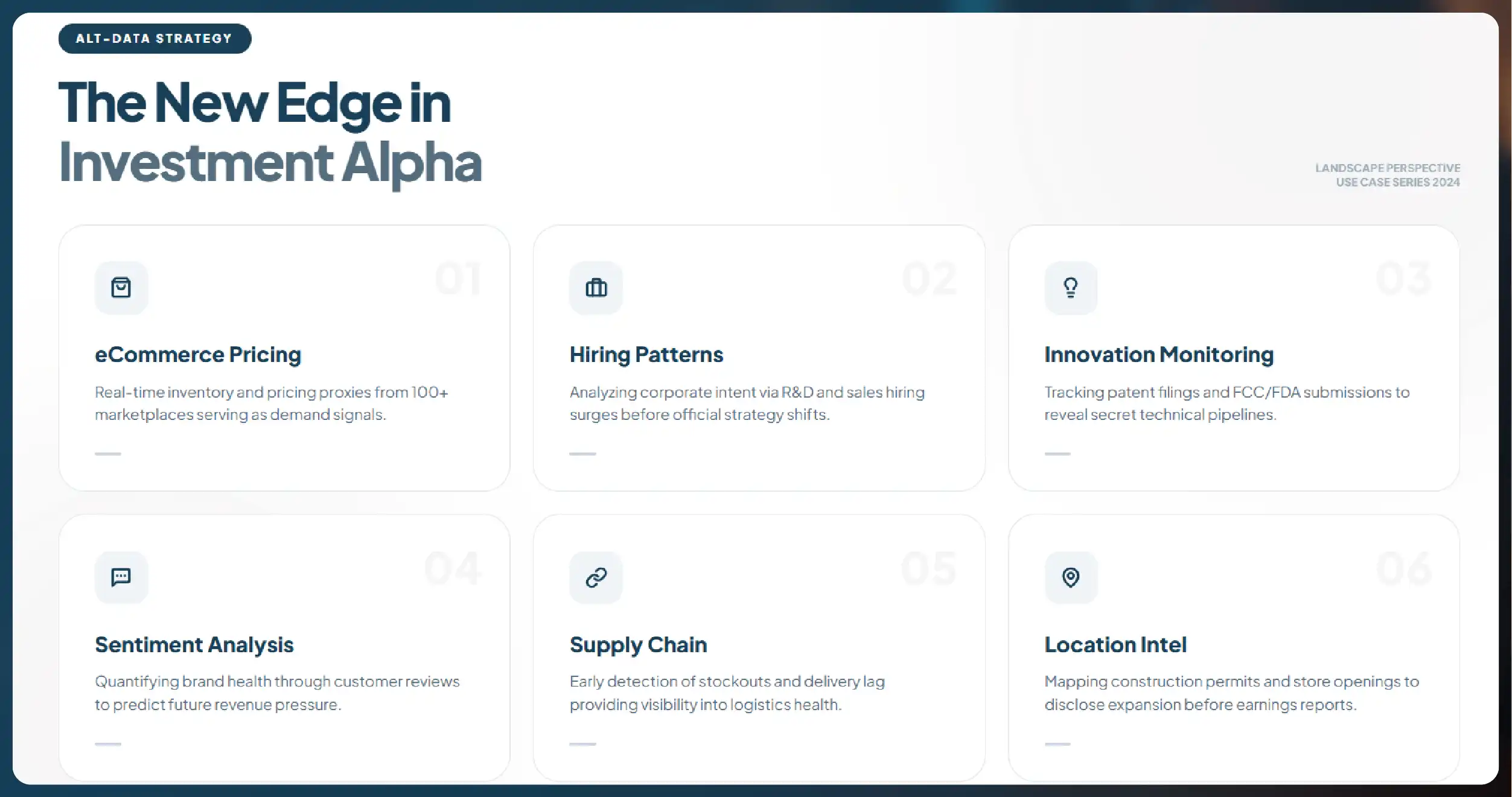 High-Value Alternative Data Use Cases
